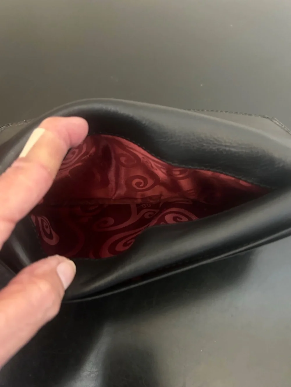 Brighton Heritage Black Leather Heart Wallet.
